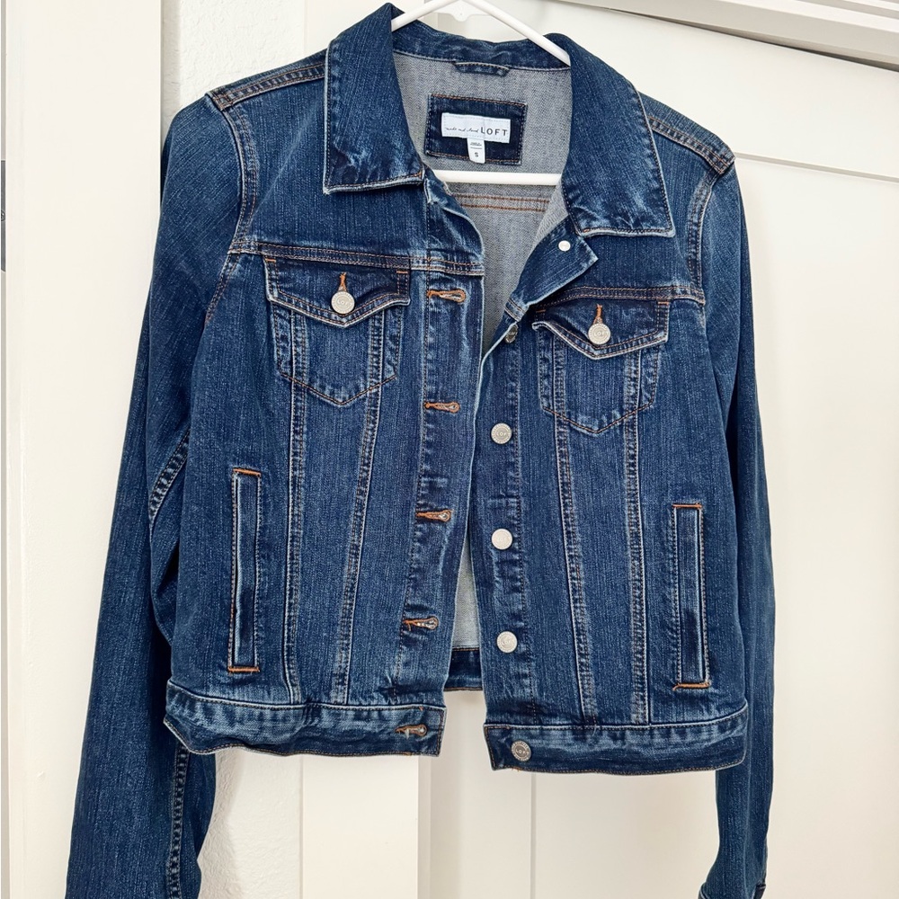 LOFT Dark Blue Jean Jacket
